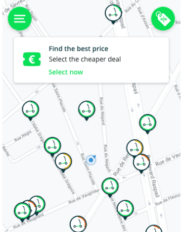 All sharing mobility operators in one app